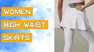 Women High Waist Skirts Legging Nylon Elasticity Gymwear Workout Running Activewear Yoga Trainning P