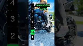 Maximum speed for each gear on a Kawasaki Z750