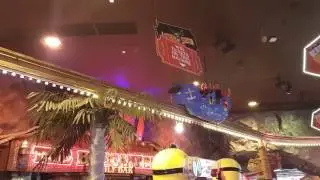 Pirate Flyer laser monorail ride at Coral Island in Blackpool