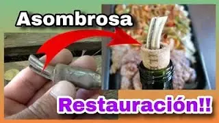Restauración de pico cebador!!! Increíble el nuevo uso!!! 😋😋😋Hallado con detector metales QUEST X10