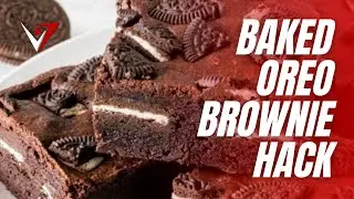 Baked Oreo Brownie Hack