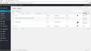 11 WordPress Posts Dashboard