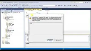 SQL Server | Saving changes not permitted. The table require to be dropped and re-created. - TAGALOG