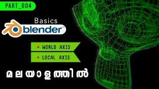 Blender 3.6 Basics_Global Axis and Object Axis_മലയാളത്തിൽ_Part004