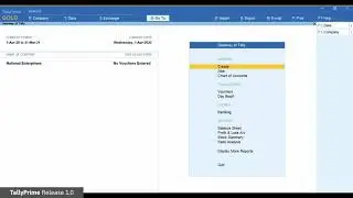 Quick Feature Start with TallyPrime