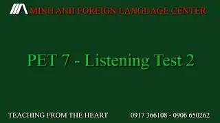 PET 7 LISTENING TEST - TEST 2