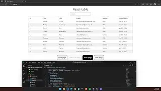 Table, pagination, sort, filter - React, TanStack Table