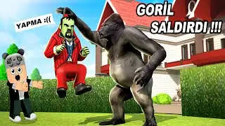 Kötü Komşuya Goril Şakası! - Panda ile Scary Stranger 3d