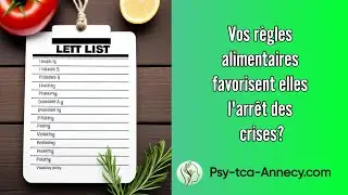 Les règles alimentaires favorisent-elles l'arrêt des crises?