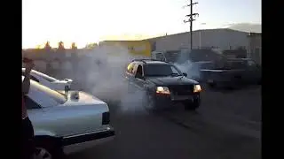 SUPERCHARGED JEEP BURNOUT