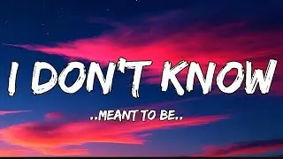 Amazon Hits : I Dont Know (Meant To Be )~Latest Romantic Love English Song With Lyrics