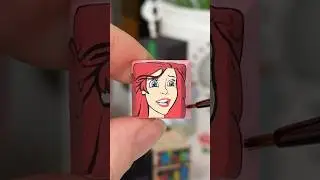 Painting ARIEL on the letter A of my keyboard! 🐟