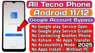 All Tecno Phone & Tecno pop 5 frp bypass android 11/12 || Tecno Phone Google Account remove/Unlock