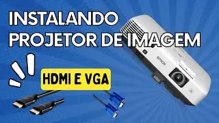 Como instalar e configurar um projetor de imagem 