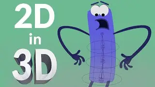 2D in 3D – Rigging a flat character's body - Maya