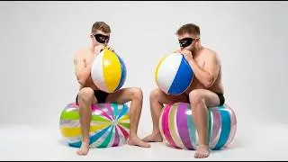 Mass inflating 12 beach balls! 💨