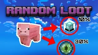 How to make Random Custom Loot for Any Mobs using Commands in Minecraft Bedrock