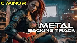 Melodic C Minor Metal Backing Track 145 BPM