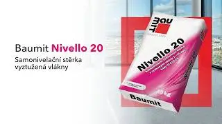 Baumit Nivello 20 - samonivelační stěrka vyztužená vlákny