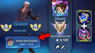 FINALLY, THANK YOU MOONTON FOR THIS GLOBAL GUSION BADGE!! (Intense match) - Mobile Legends