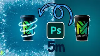 ice coffe adverst in 5 mins (speed art)