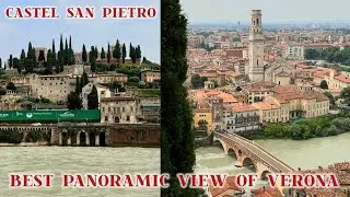 Verona - Panoramic View from Castel San Pietro (La rinata Funicolore)