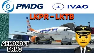 MSFS LIVE🔴 - IVAO - ✈️ LKPR Praha - LKTB Brno ✈️ PMDG 737 ✈️ AEROSOFT BRNO ✈️