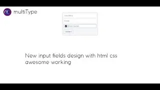 input field design contact form with html5 css3 awesome working