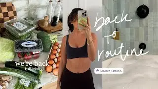 BACK TO (a healthy) ROUTINE. meal prep, working out, hair health, etc!