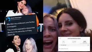 Billie Eilish unfollows Lana Del Rey on Instagram?!