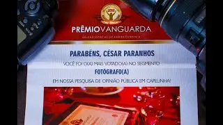 Fotógrafo Destaque pelo Prêmio Vanguarda 2020 em Capelinha MG