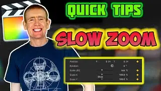 How to do a SLOW ZOOM in Final Cut Pro X