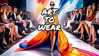 He turns paintings into FASHION. Art Infinitum