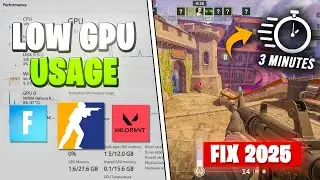 How To Fix Low GPU Usage & High CPU Usage While Gaming | Fortnite, Valorant & CS2 Low GPU Usage Fix