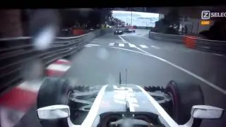 Esteban Guiterrez crashes on cooldown lap - Monaco 2016