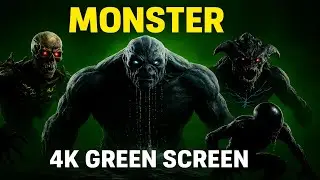 Monster 4K Green Screen Video | Scary Monsters Compilation