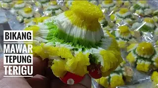 Resep Cara Bikang Mawar Tepung Terigu 100% Anti Gagal Empuk Berserat dan Tahan Lama