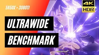 GENSHIN IMPACT ULTRAWIDE AUTO HDR BENCHMARK GAMEPLAY - Max settings