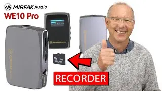Mirfak WE10 Pro | The wireless microphone with built in recorder and removable microSD cards