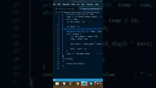 binary to decimal in c++ language. c++ program to convert binary to decimal.#shorts #shortvideo