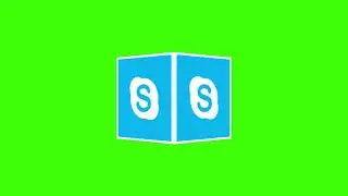 Skype Cube Logo 3D | Greenscreen Video & Logo Animation