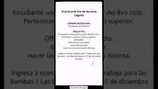 Convocatoria Minera Las Bambas 💼PRACTICANTES HASTA EL 31 DICIEMBRE 2022 PERÚ