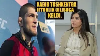 XABIB NURMUGAMEDOV O'ZBEKISTONGA IFTORLIK QILISH UCHUN KELDI.