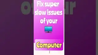 fix slow issues of your LAPTOP 💻 PC 🖥 