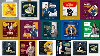 2023 Social Media  Banners Ads Ultimate Bundle  Photoshop Tutorial