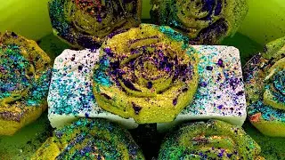 Green Roses and Soft Fluffy Chalk | Oddly Satisfying | Fairyvibesasmr