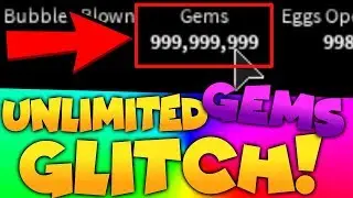 UNLIMITED GEMS BUBBLE GUM SIMULATOR GLITCH - Roblox Glitches