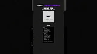 Toggle Switch Animation Using CSS