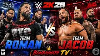 🔥 Roman Reigns & Bloodline vs Jacob Fatu Team | WWE 2K26 Bloodline Civil War Match 🔥
