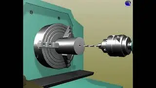 Lathe Operations 3D Animation || LATHE MACHINE || WORKSHOP || Haider Ali 